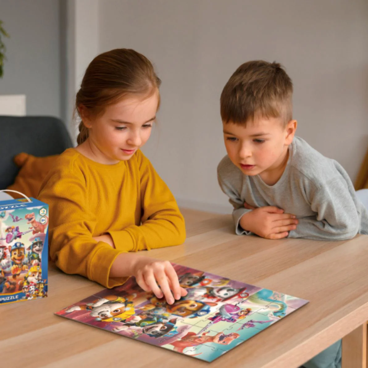 Puzzle Dodo Salvarea dinozaurului, Patrula catelusilor, 48 el. foto
