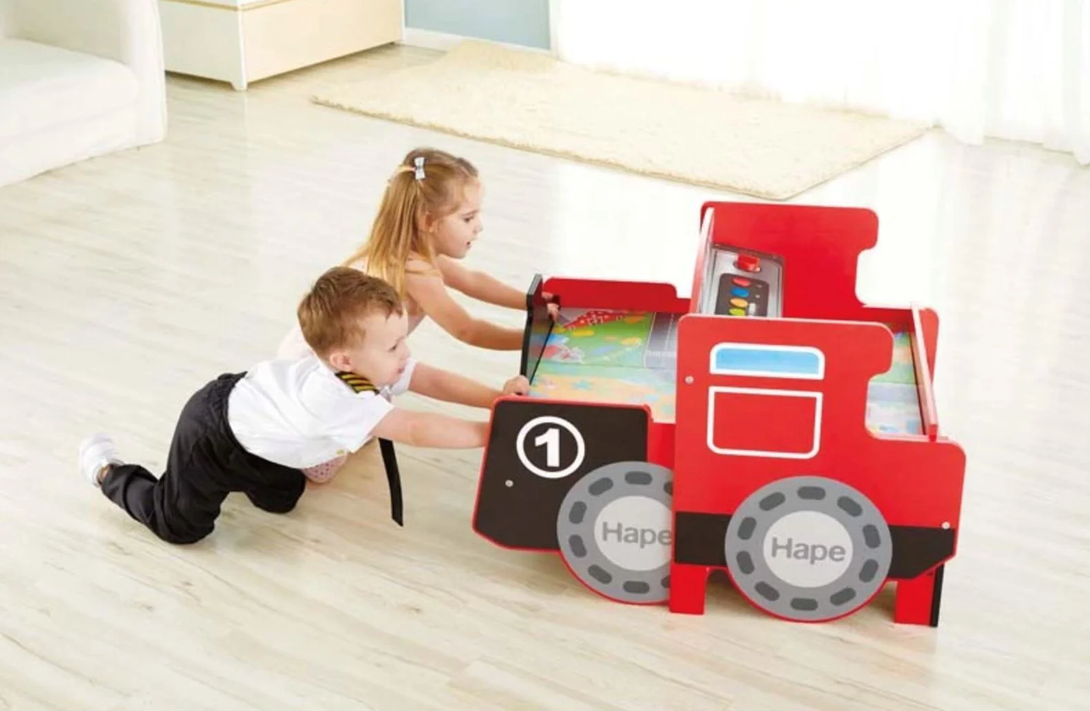 Игровой стол Hape Локомотив с железной дорогой foto