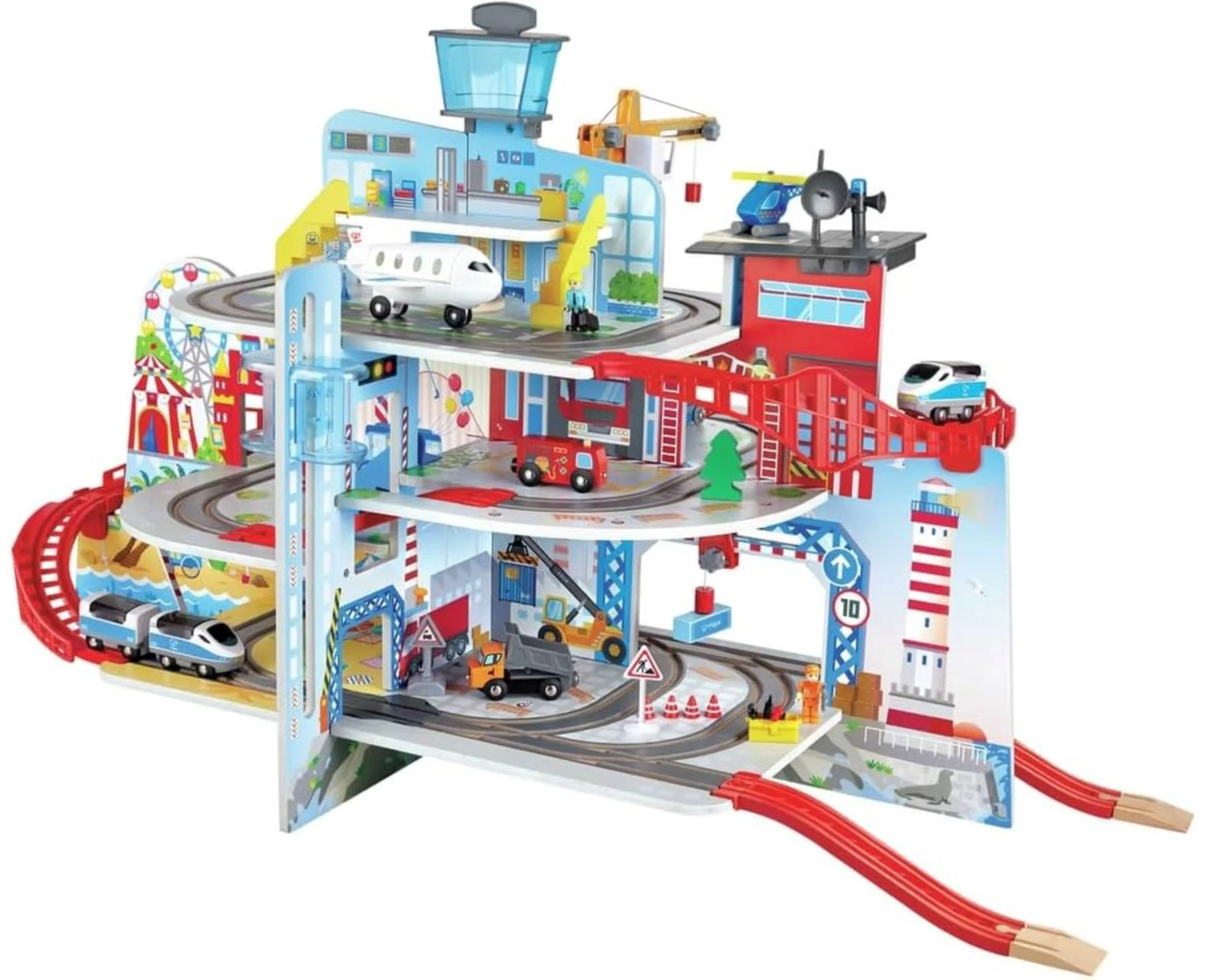 Set de joaca Hape Complexul feroviar Mega-City foto