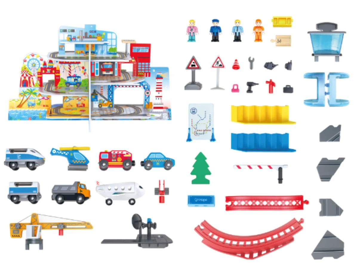 Set de joaca Hape Complexul feroviar Mega-City foto