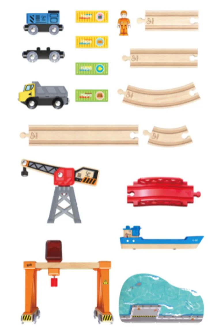 Set de joaca Hape Incarcare si descarcare in Port foto