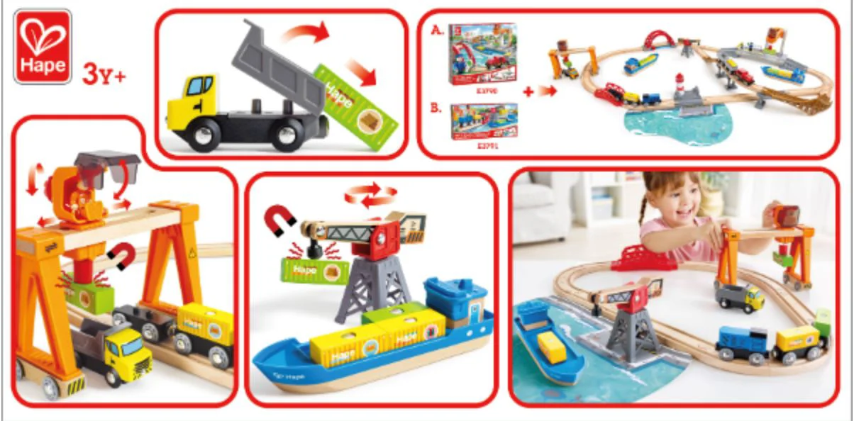 Set de joaca Hape Incarcare si descarcare in Port foto