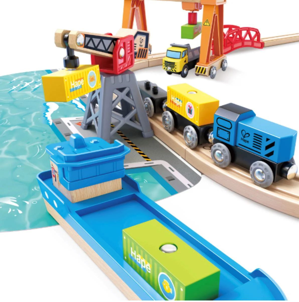 Set de joaca Hape Incarcare si descarcare in Port foto