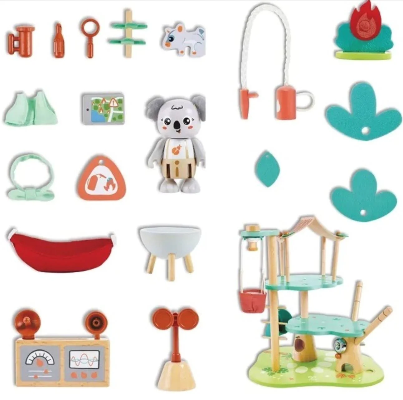 Игровой набор Hape Главный Деревянный Штаб Кики foto
