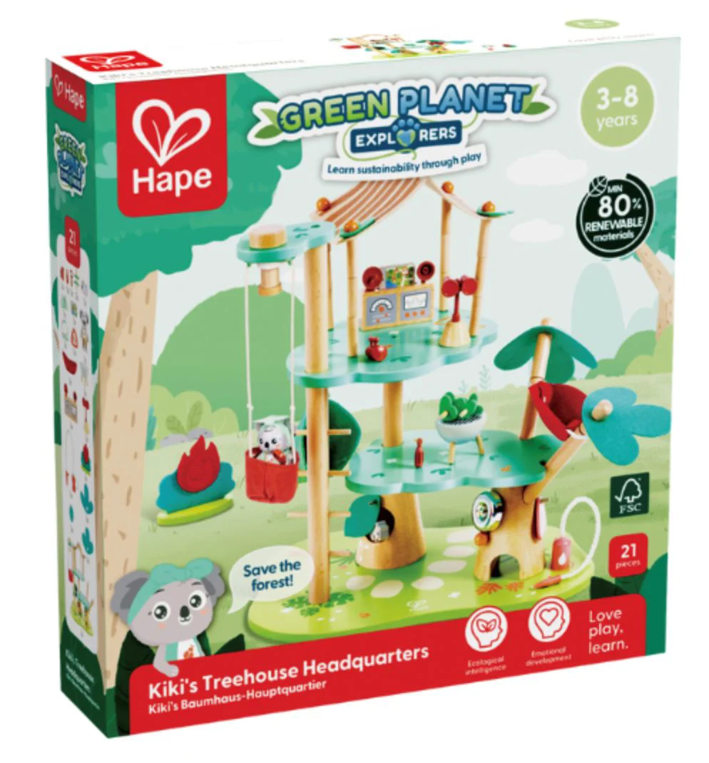 Игровой набор Hape Главный Деревянный Штаб Кики foto
