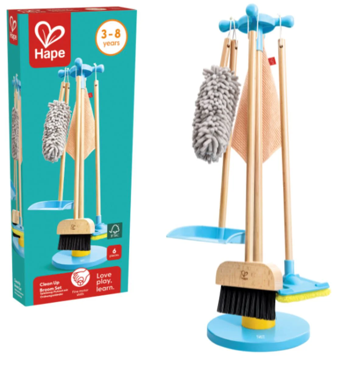 Игровой набор Hape Инструменты для уборки foto