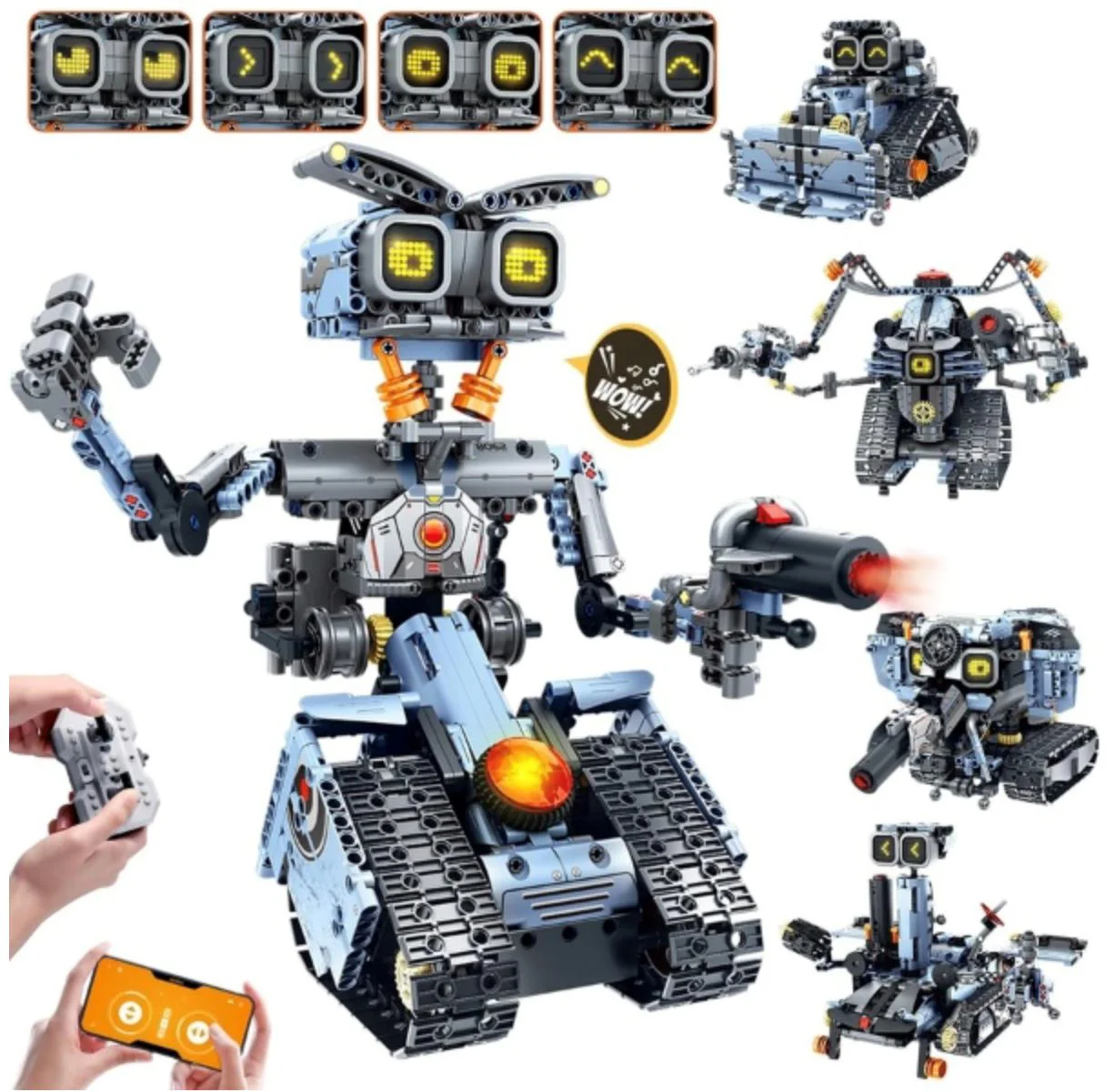 Set de constructie 5 in 1 Mechanical Master Robot-transformer foto