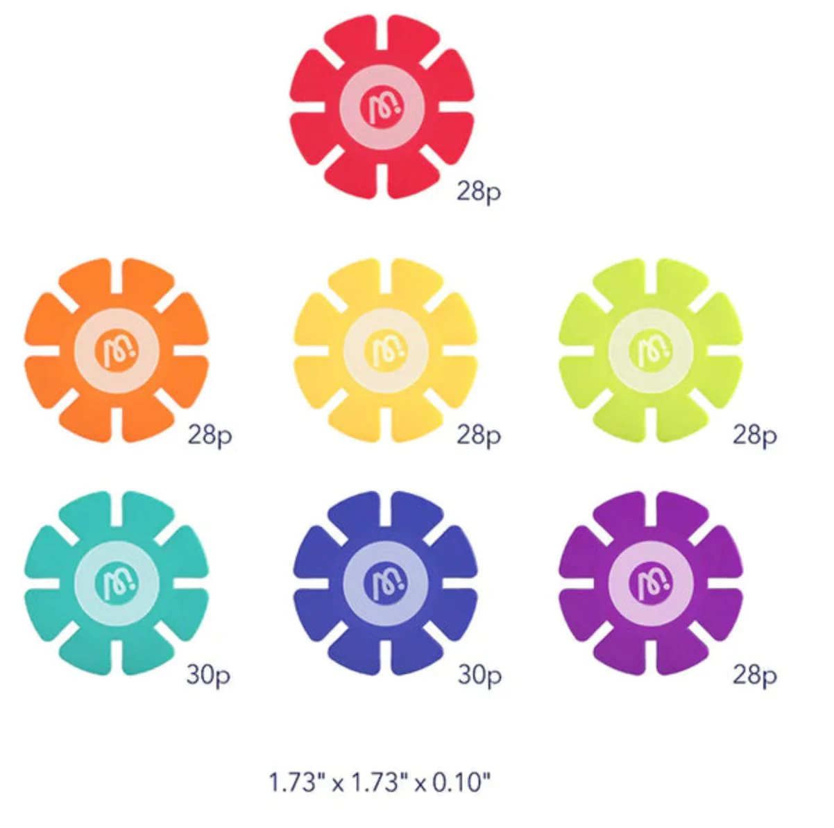 Set de joaca Mideer Fulgi colorati, 200 el. foto