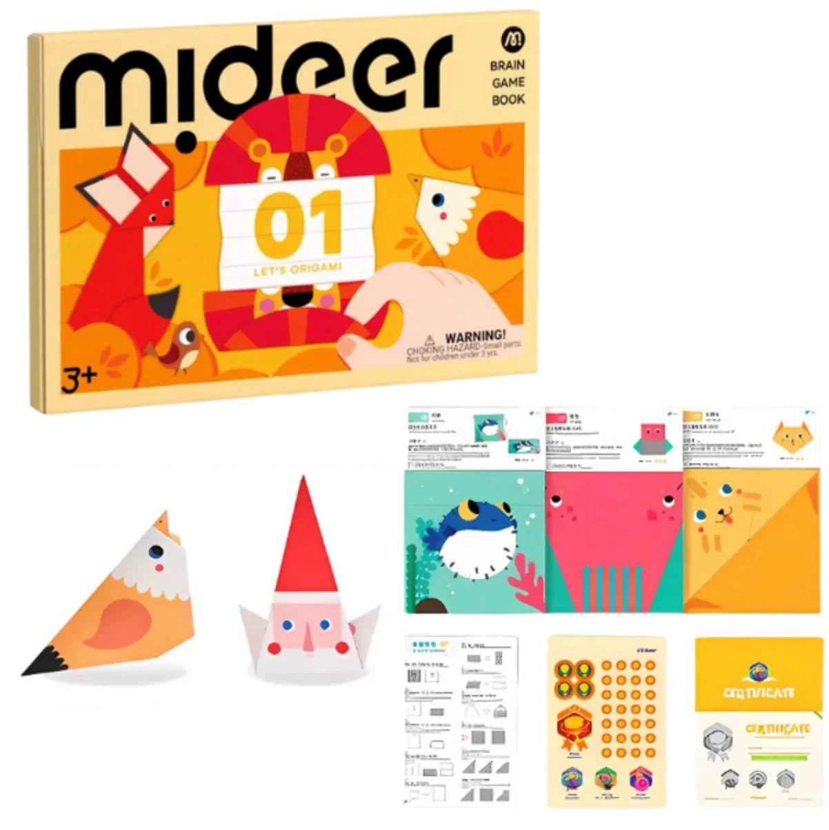 Set de creatie Mideer Lets Origami, Nivelul 1 foto