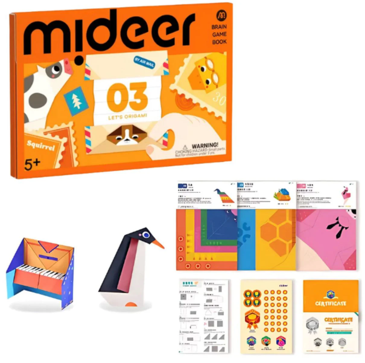 Set de creatie Mideer Lets Origami, Nivelul 3 foto
