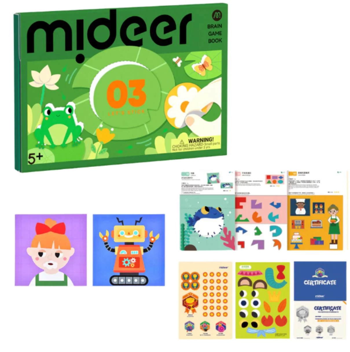 Set de creatie Mideer Lets Stick, Nivelul 3 foto