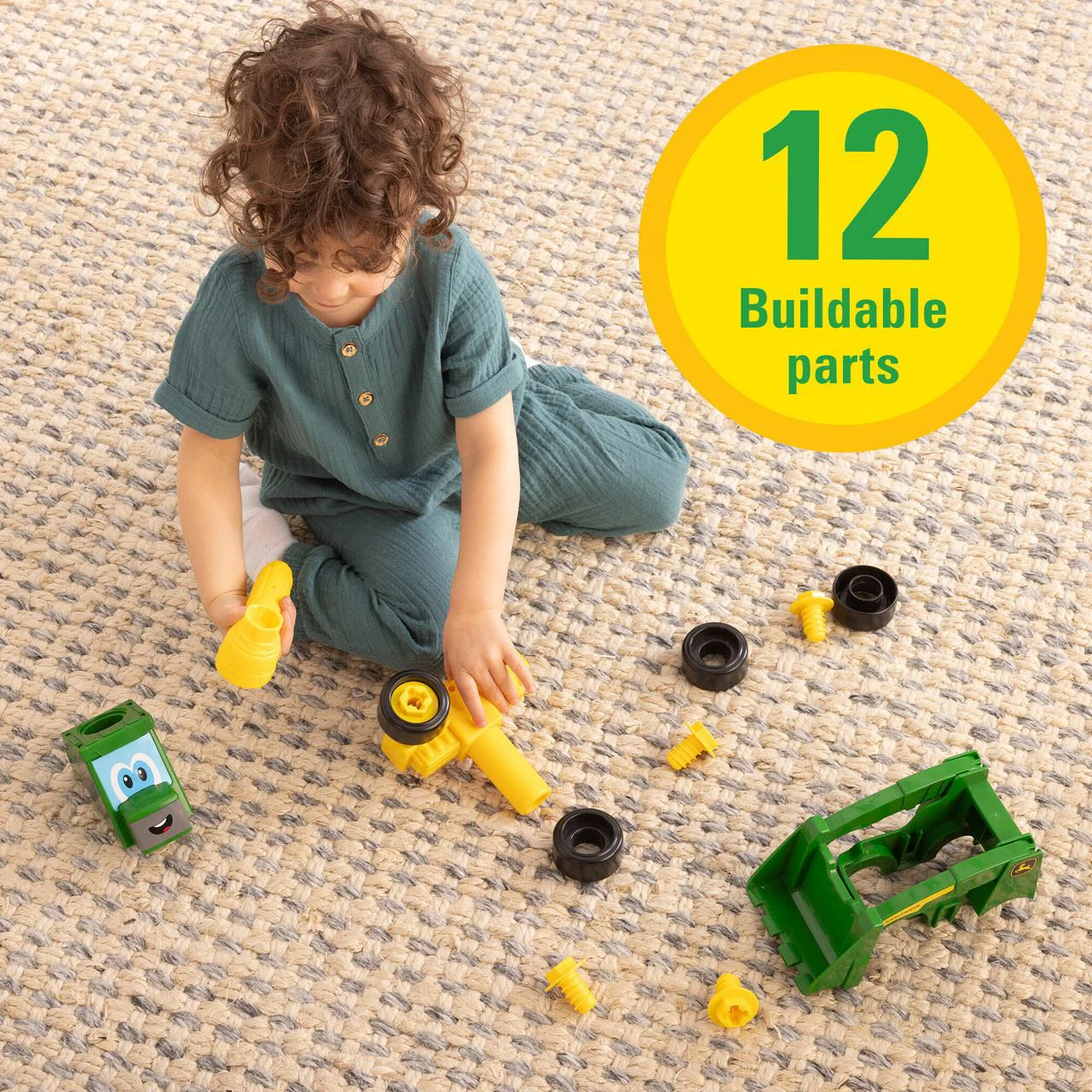 Бульдозер-конструктор Tomy John Deere Build-A-Buddy foto