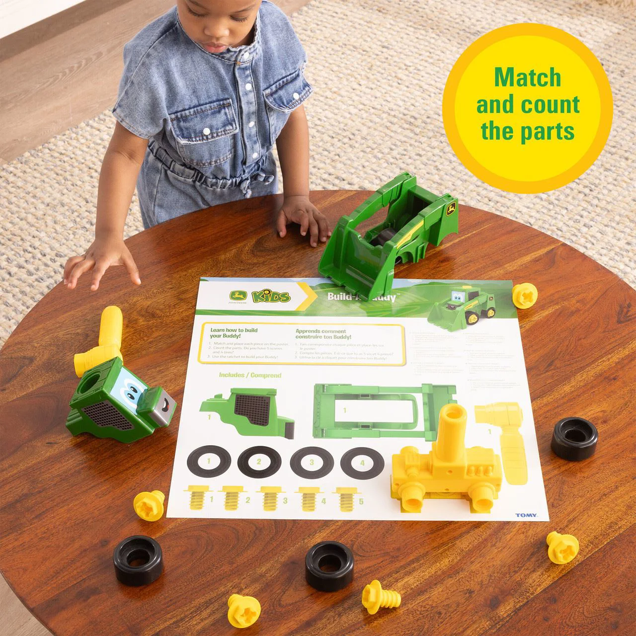 Бульдозер-конструктор Tomy John Deere Build-A-Buddy foto