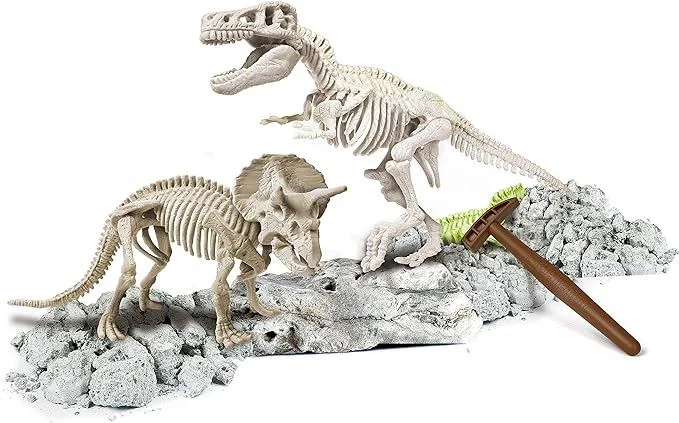 Set de joaca Clementoni Archeofun T-Rex & Triceratops foto