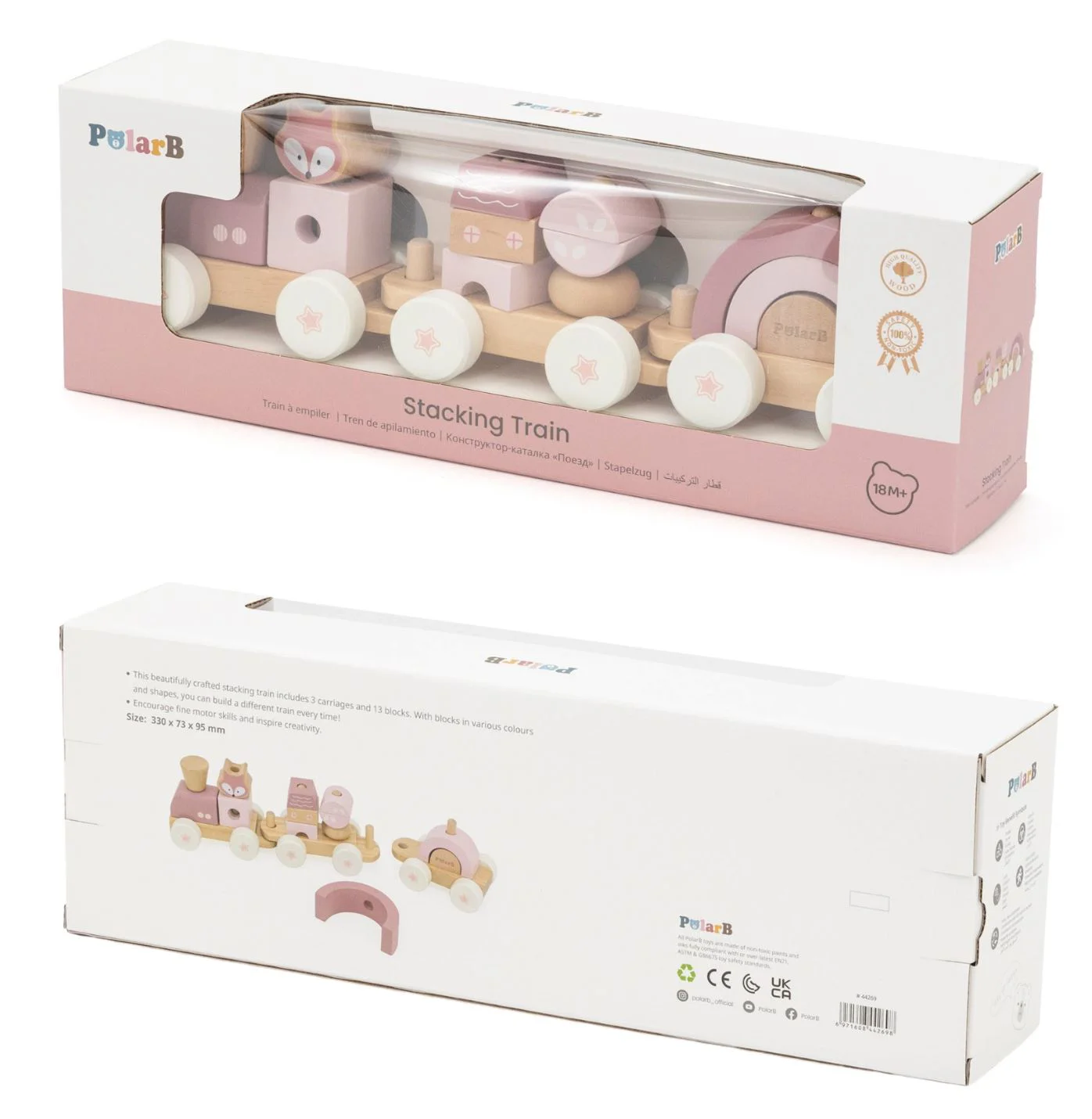 Trenulet din lemn Viga Toys PolarB Vulpita foto