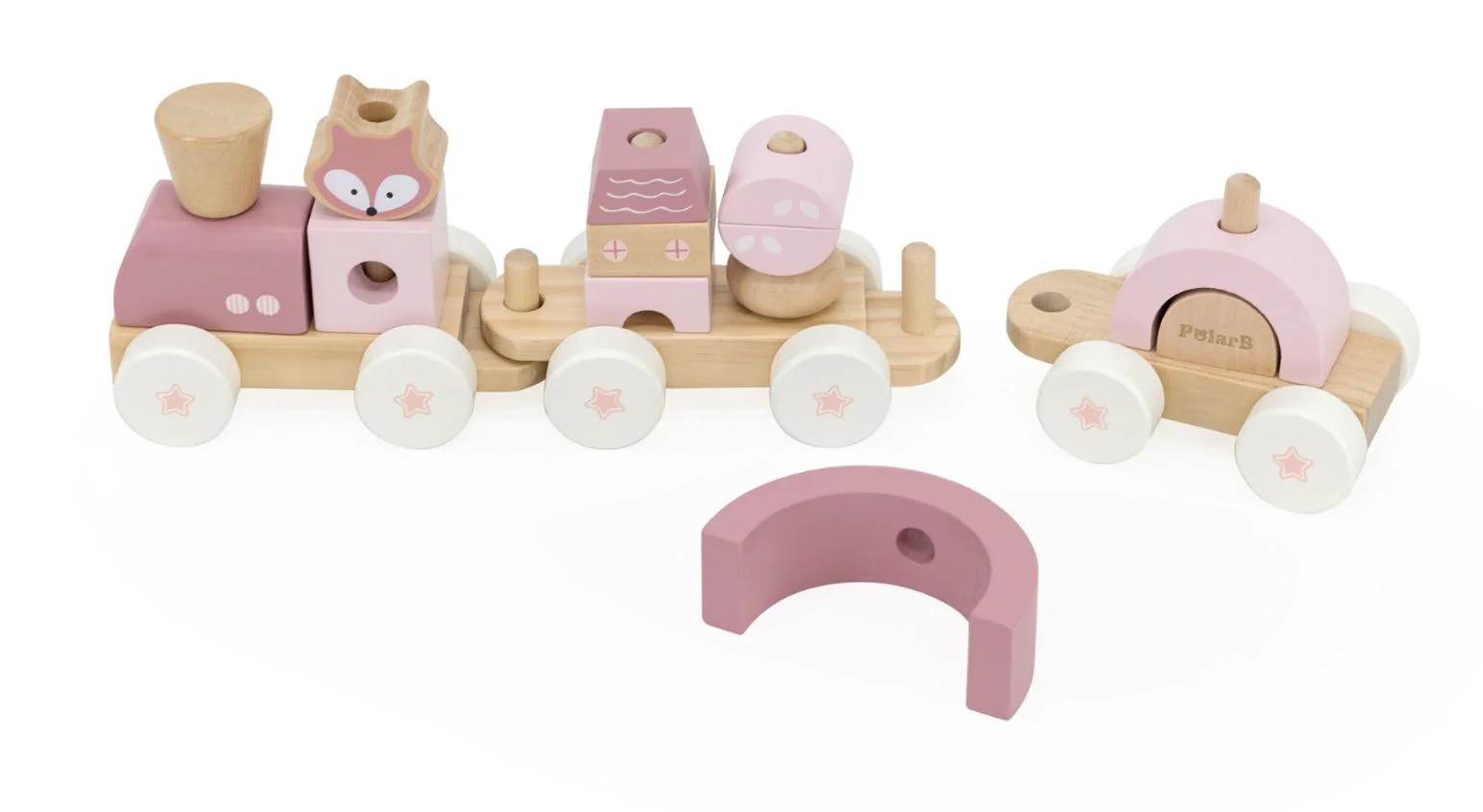 Trenulet din lemn Viga Toys PolarB Vulpita foto