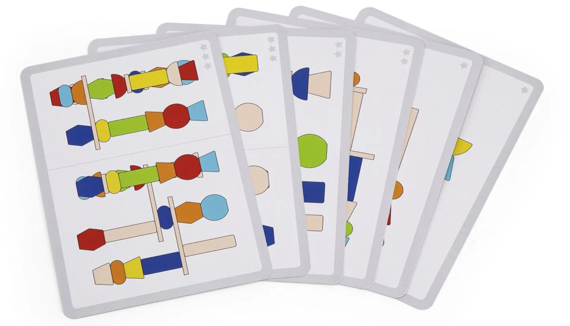 Constructor educativ din lemn Viga Toys Construieste Turnul, 46 el. foto