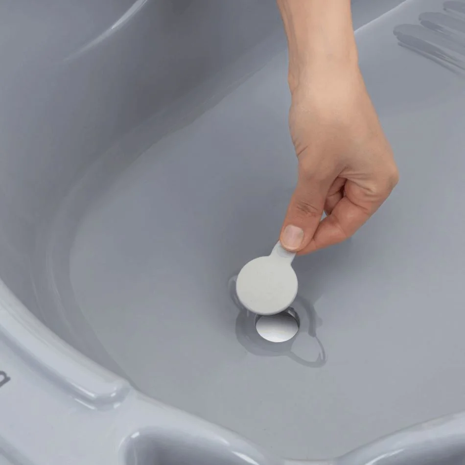 Ванночка со сливом BabyJem Soft Grey foto