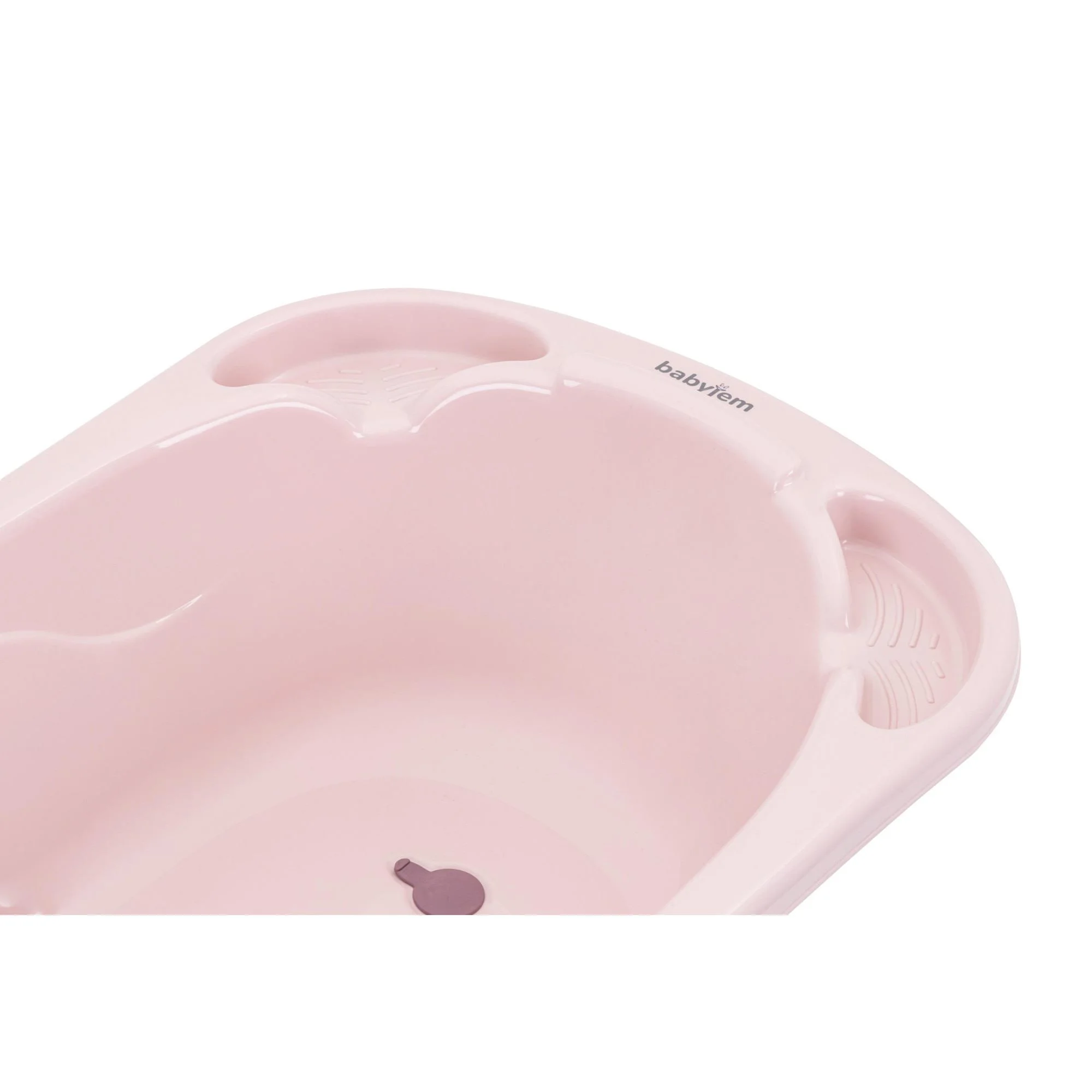 Ванночка со сливом BabyJem Soft Pink foto