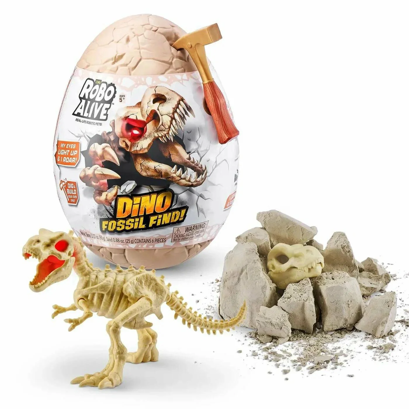 Сюрприз-яйцо ZURU Robo Alive – Mega Dino Fossil Find, Серия 2 foto