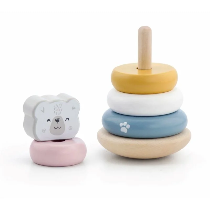 Set de joaca Viga Toys Jucarie de tras si piramida - Urs Polar foto
