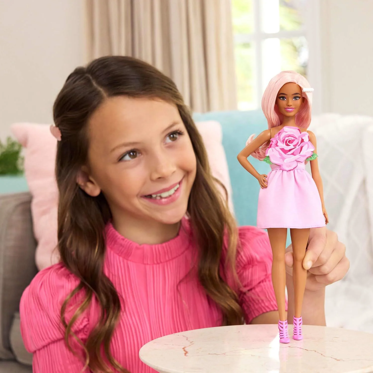 Papusa Barbie Fashionistas "Trandafir Roz" foto