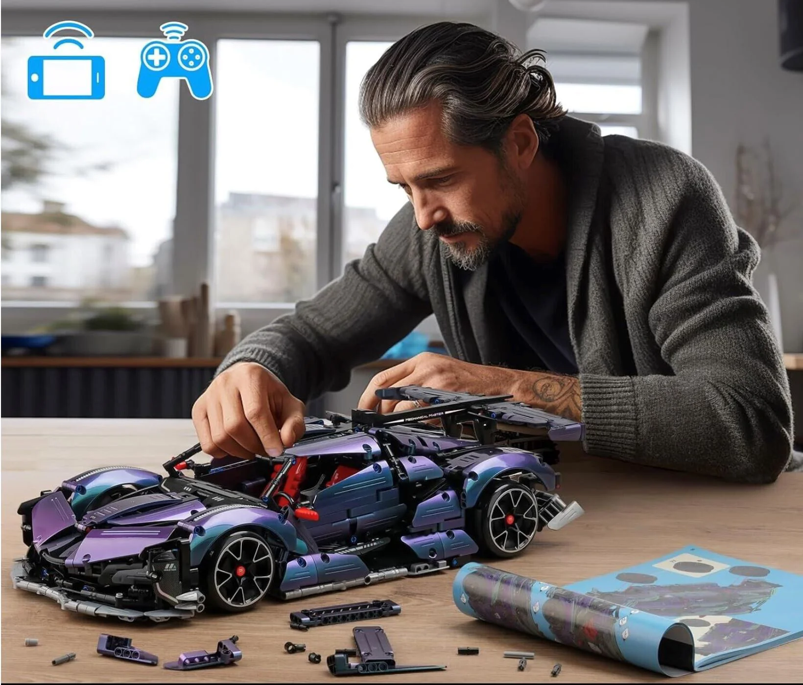 Set de constructie cu telecomanda iM.Master Automobil sportiv foto