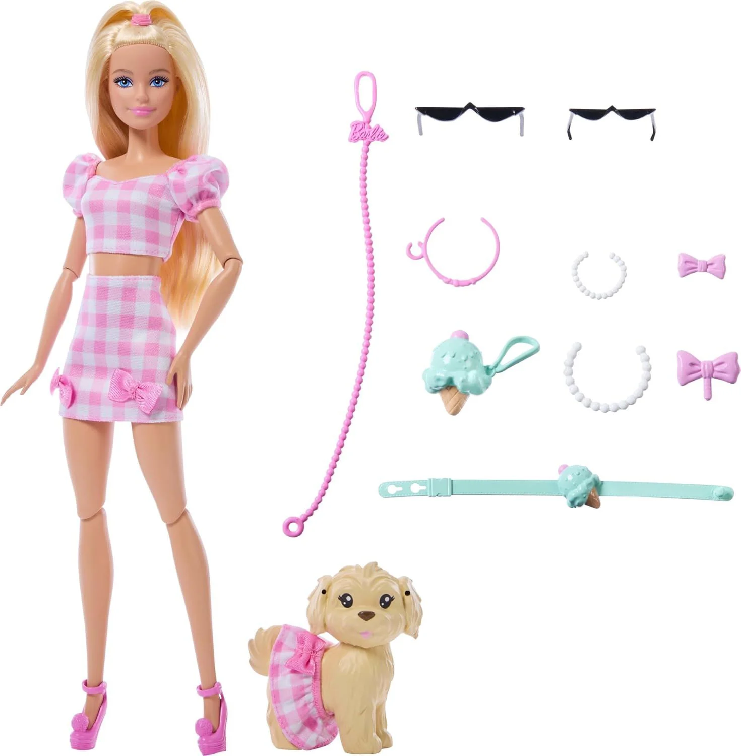 Кукла Barbie Twinning Looks, блондинка с щенком foto