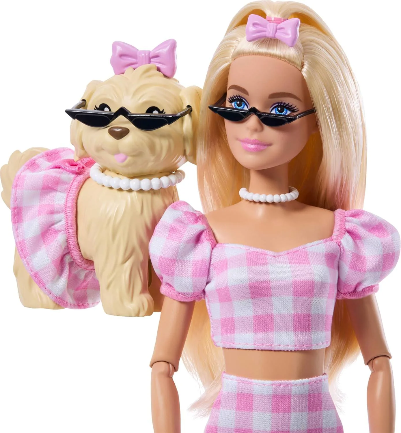 Кукла Barbie Twinning Looks, блондинка с щенком foto