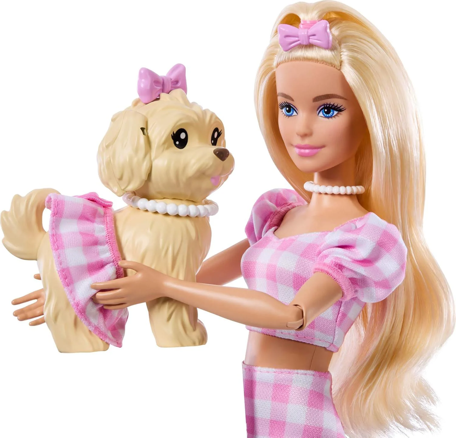 Кукла Barbie Twinning Looks, блондинка с щенком foto