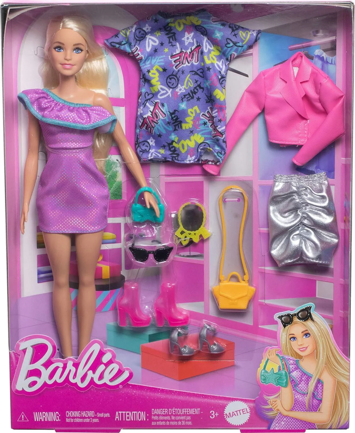 Papusa Barbie "Tinute de Petrecere", cu accesorii foto