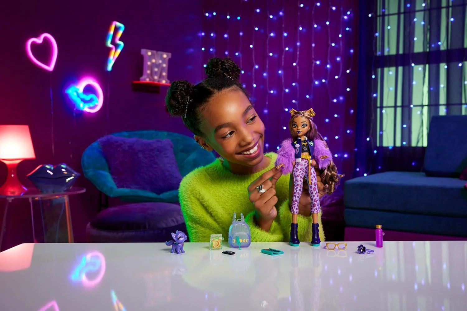 Papusa Monster High Clawdeen Wolf, cu accesorii foto