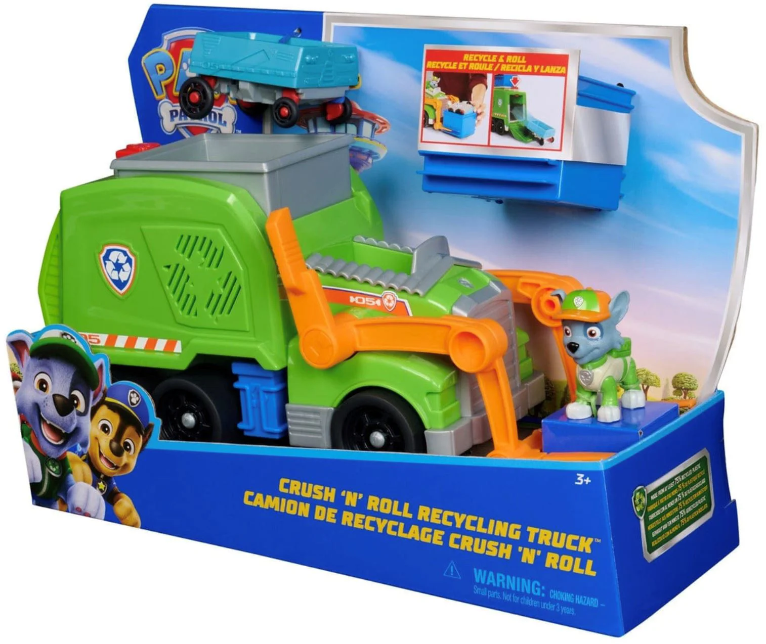 Camion de reciclare cu figurina Spin Master Patrula Catelusilor foto