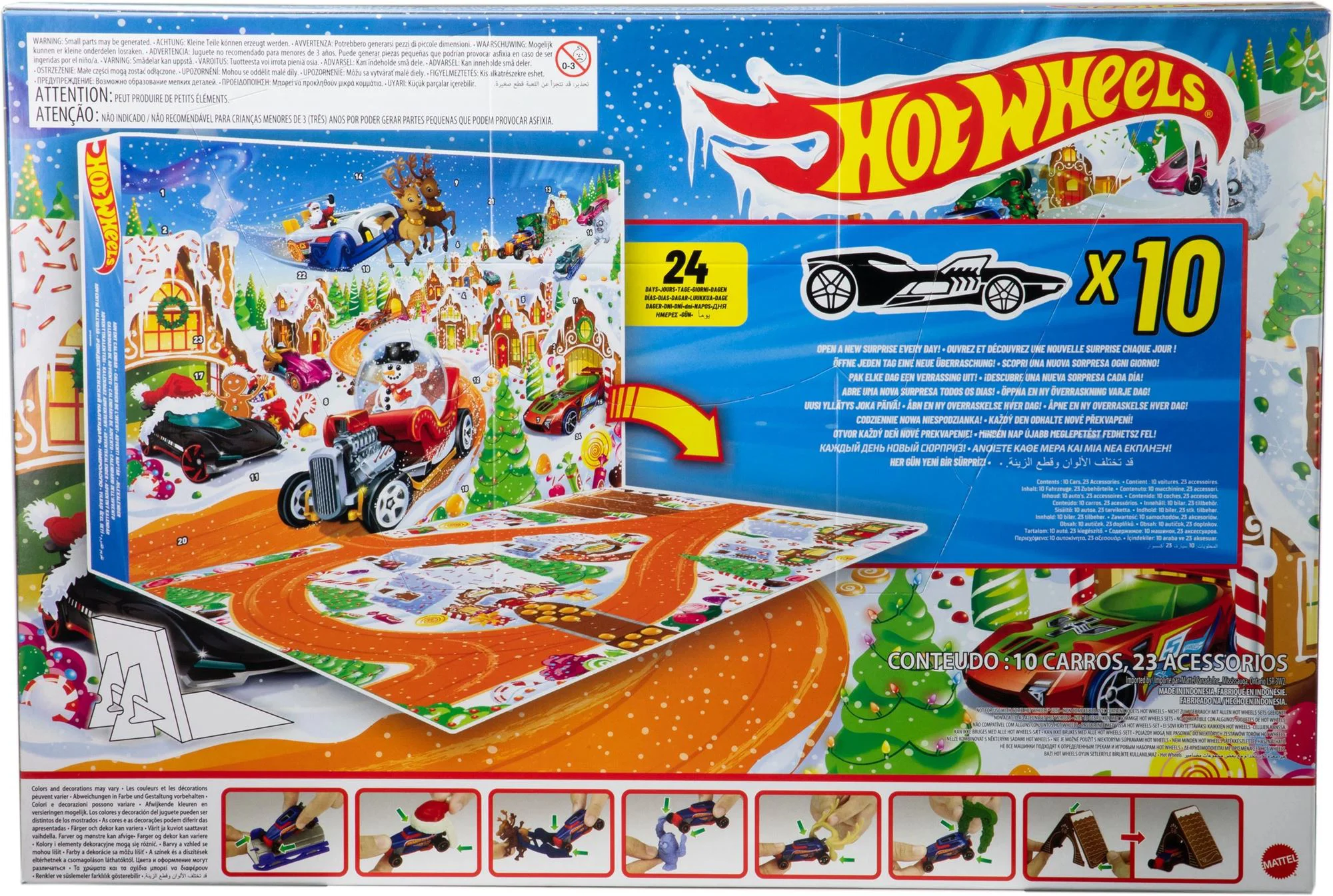 Calendar Advent Hot Wheels 2025, scara 1:64 foto