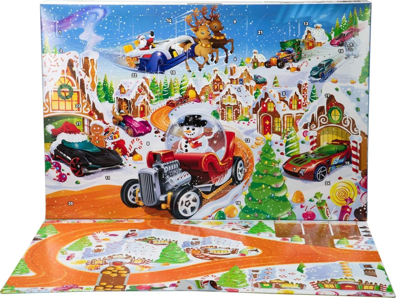 Calendar Advent Hot Wheels 2025, scara 1:64 foto