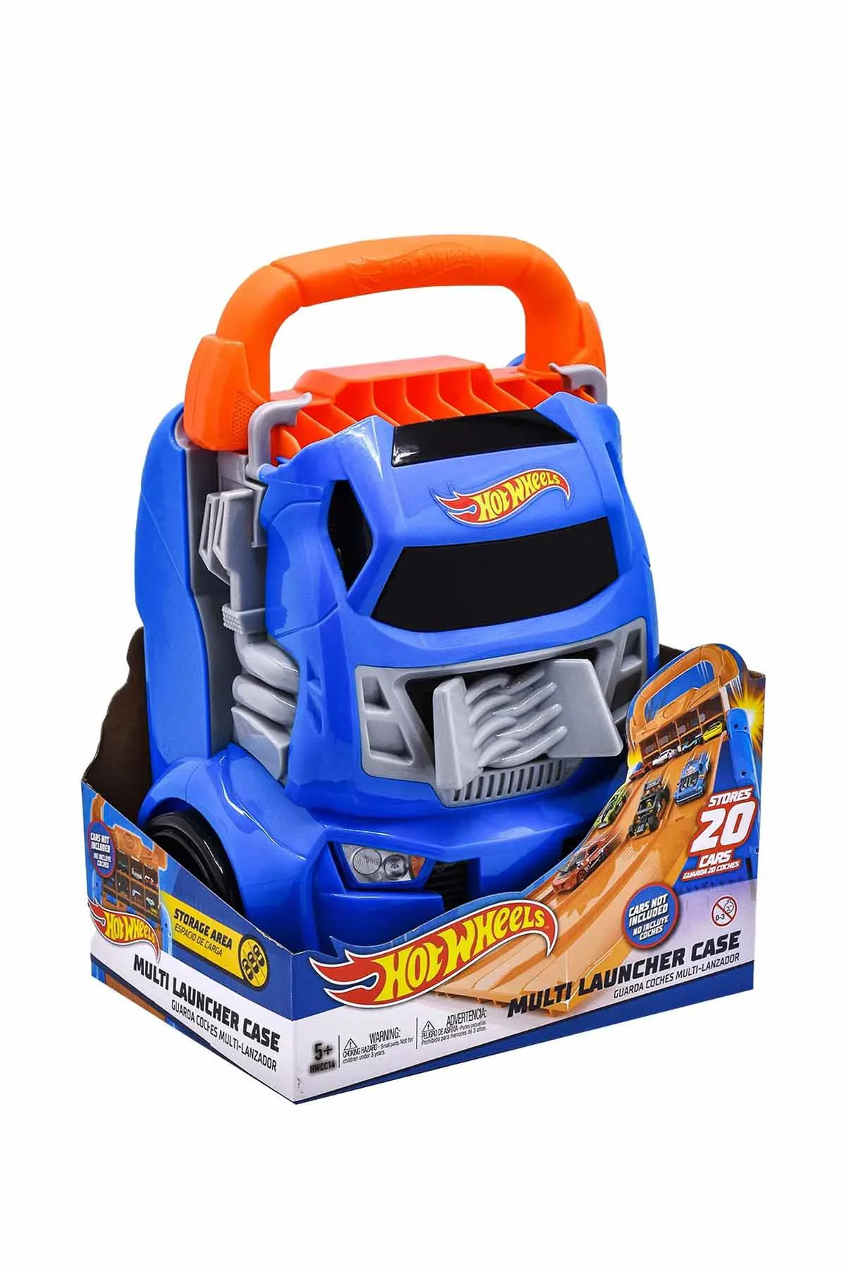Container portabil Hot Wheels cu 4 piste paralele foto