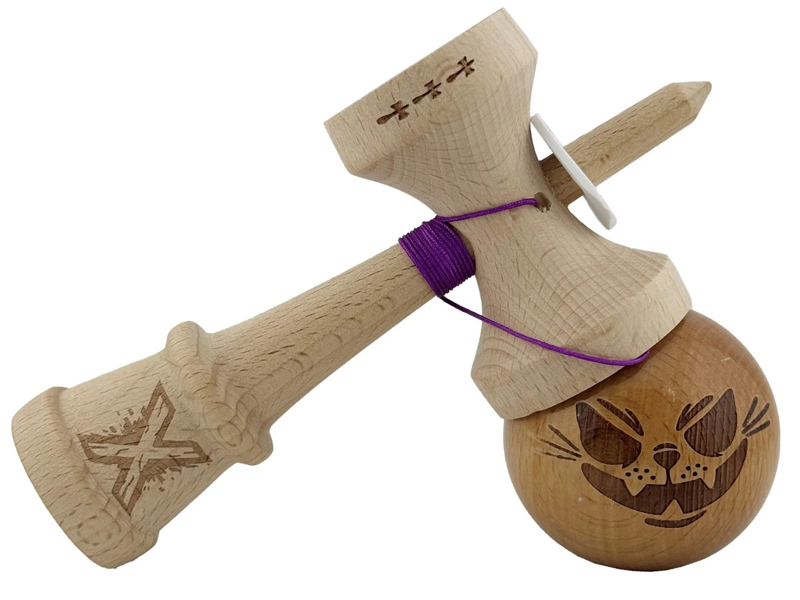 Kendama Super Sticky X Original, Motan Nebun foto