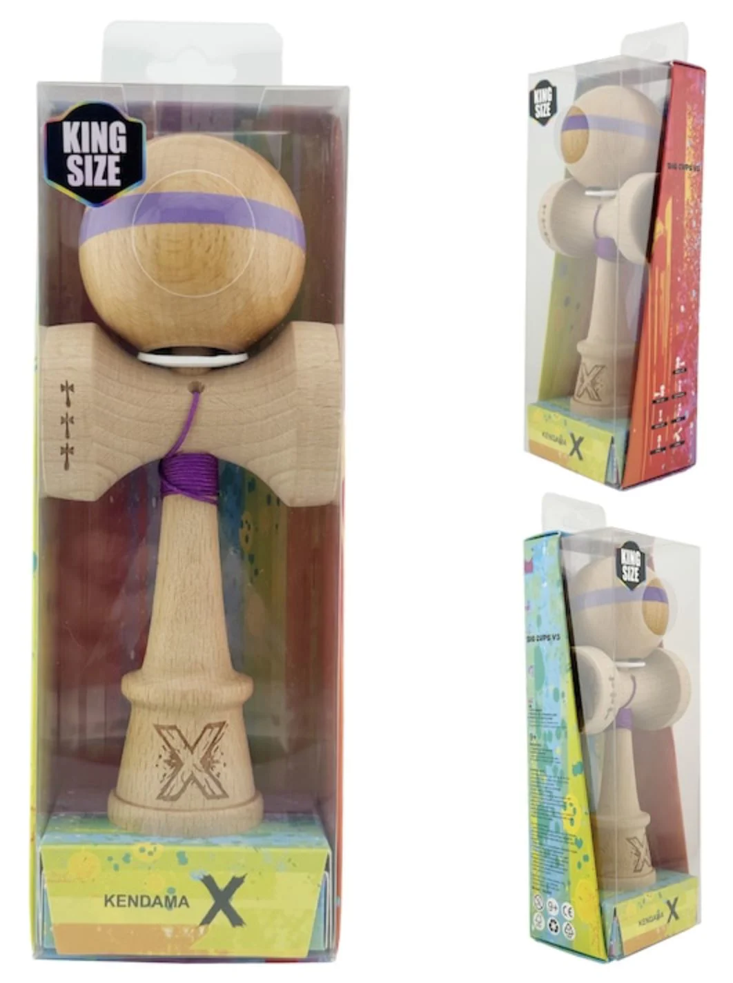Kendama Super Sticky X Original King size, Mov foto