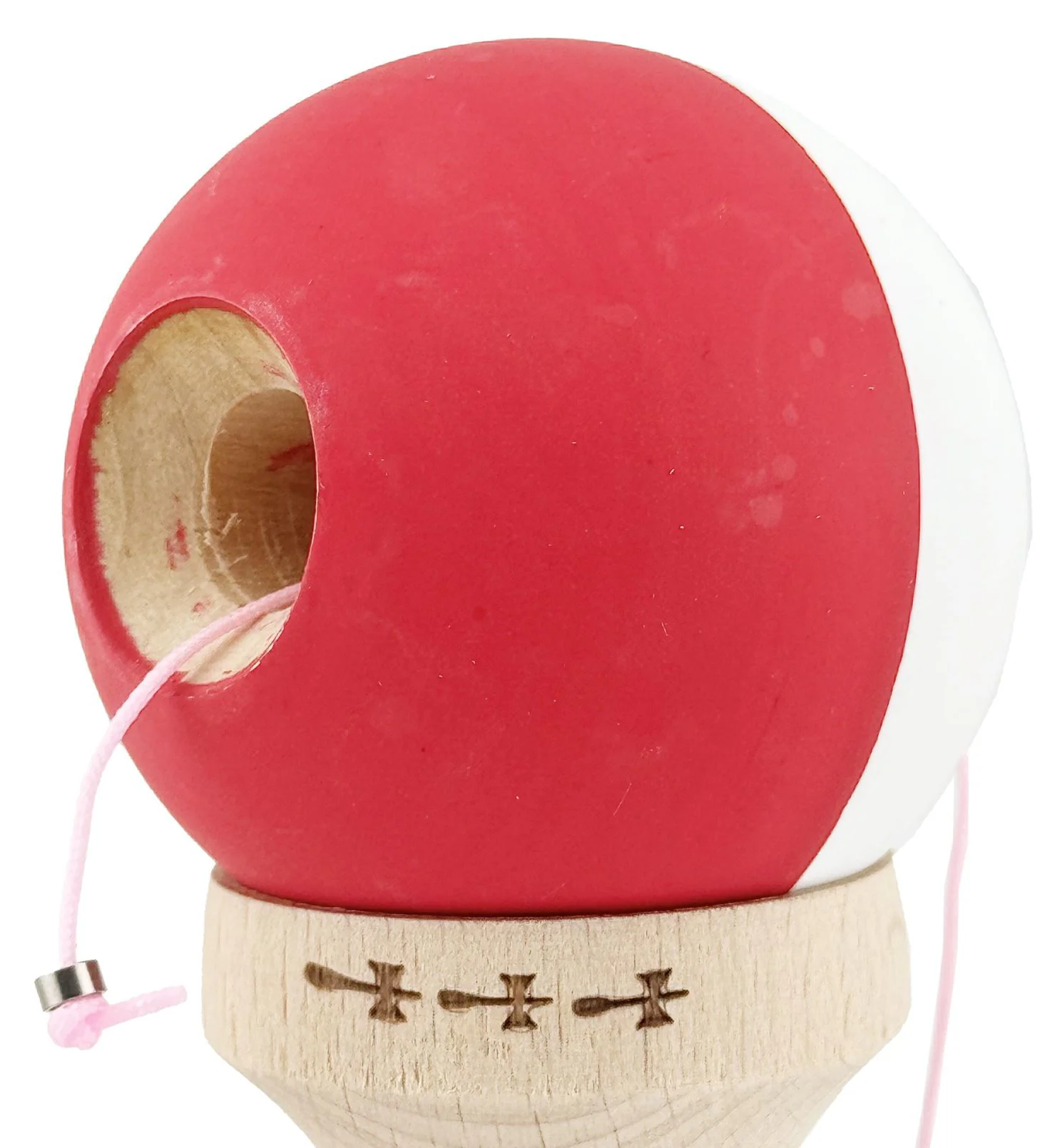 Kendama X Original Flippy, Alb-Rosu foto