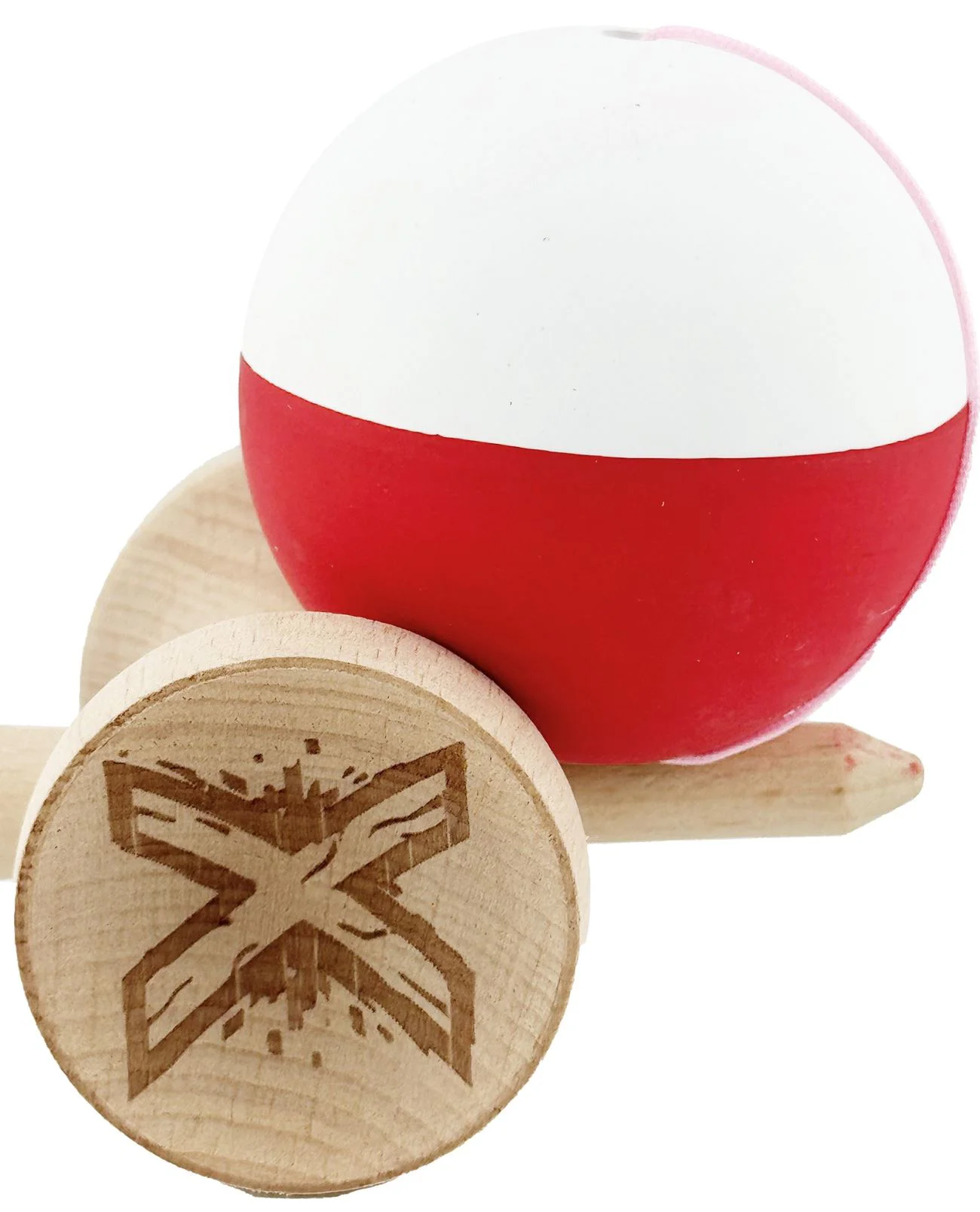 Kendama X Original Flippy, Alb-Rosu foto