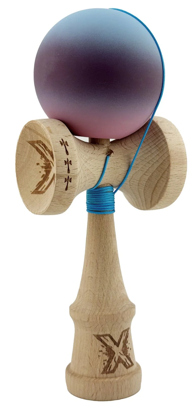 Kendama X Original Flippy, Gradient Albastru-Mov foto