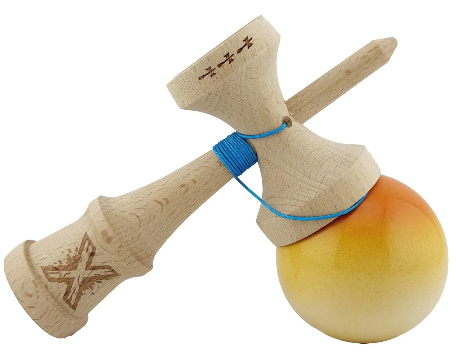 Kendama X Original, Galben-Portocaliu foto