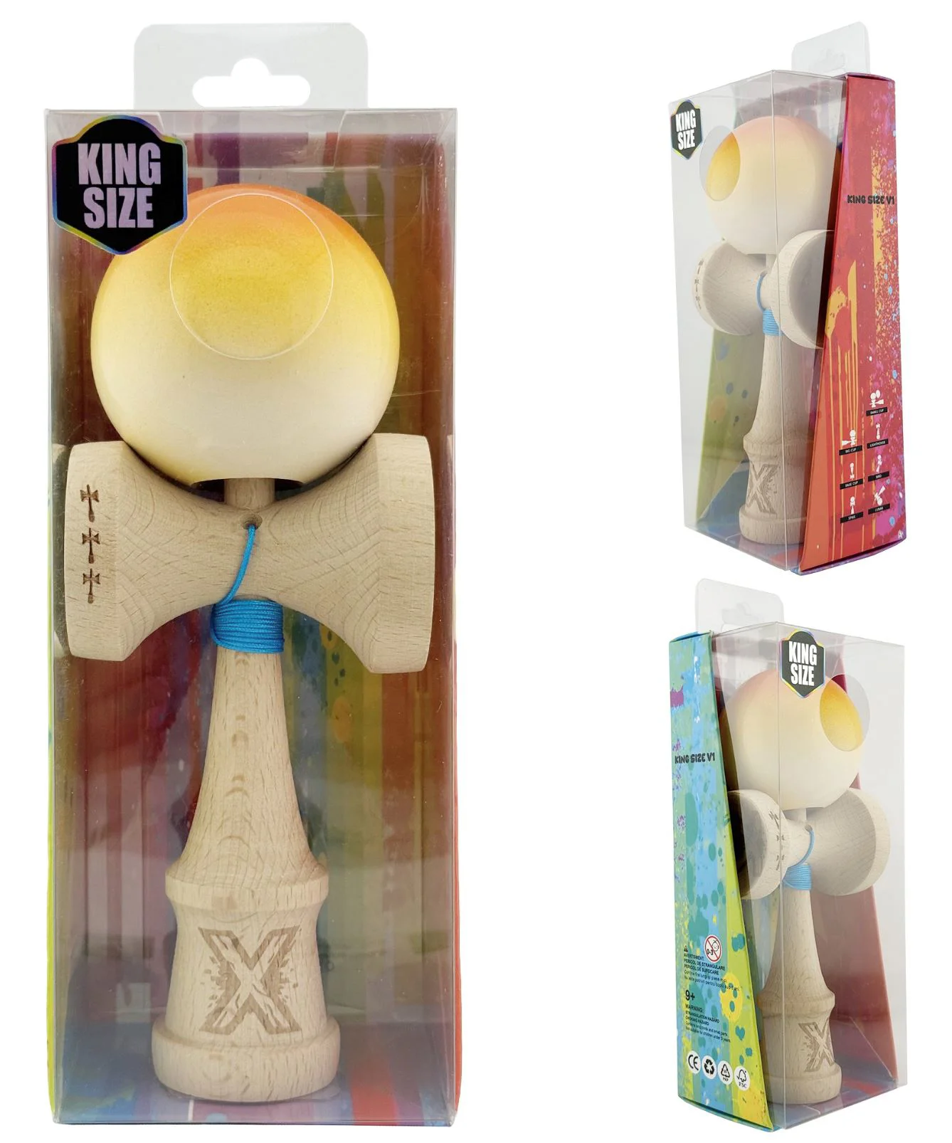 Kendama X Original, Galben-Portocaliu foto