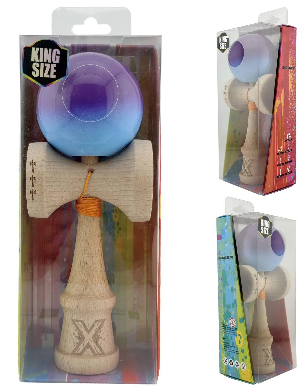 Kendama X Original, Gradient Albastru-Mov foto