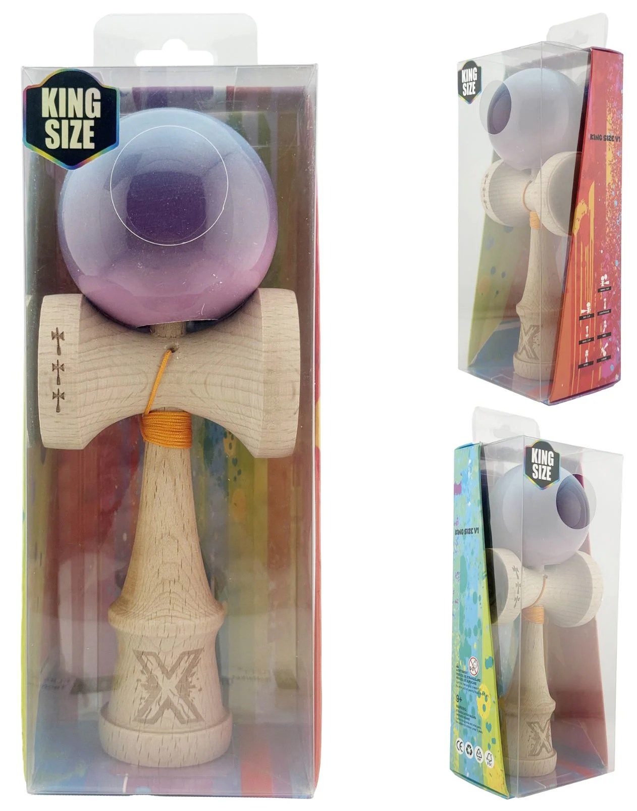 Kendama X Original, Gradient Roz-Mov foto