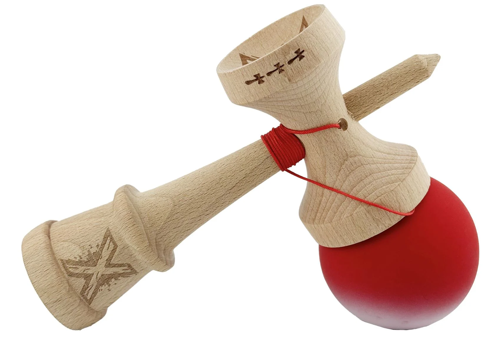 Kendama X Original, Gradient Rosu-Alb foto