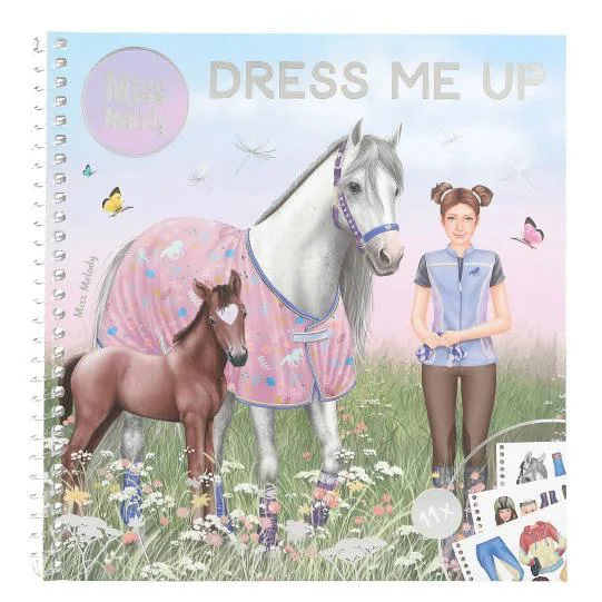 Caiet de schite cu autocolante TOPModel Miss Melody Dress Me Up foto