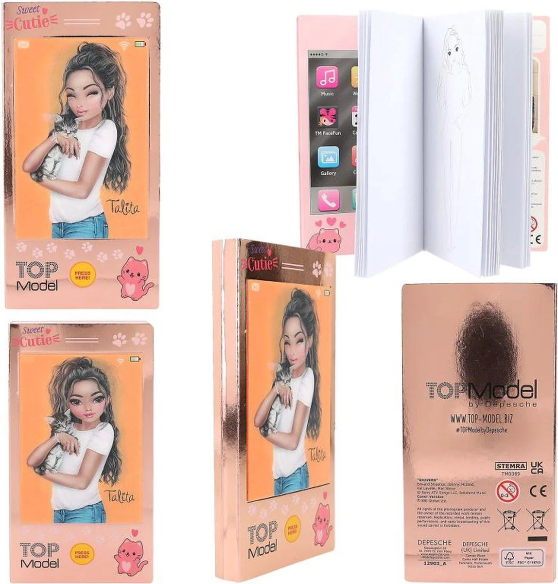 Carnet pentru notite cu sunet TOPModel foto