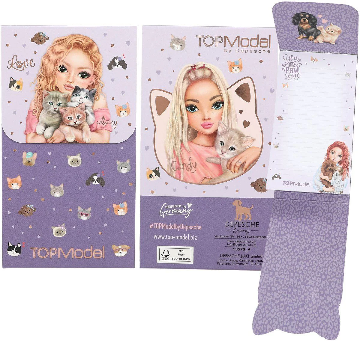 Carnet pentru notite cu magnet TOPModel foto