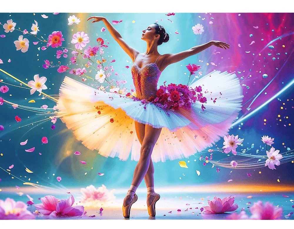 Puzzle Trefl Dancing Ballerina, 1000 el. foto